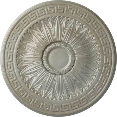 Ekena Millwork Randee Ceiling Medallion (Fits Canopies up to 3 7/8"), Hand-Painted Flash Gold, 20"OD x 1 3/8"P CM20HAFLS